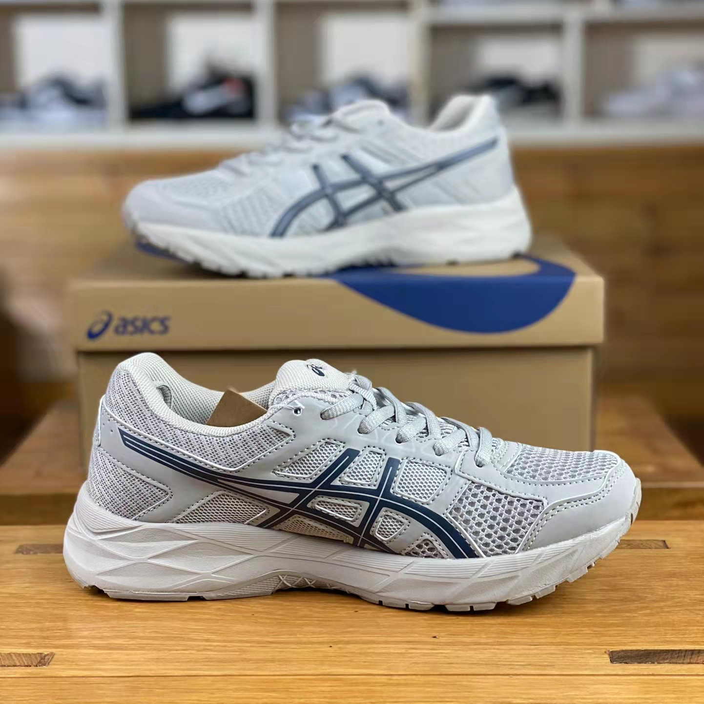 莆田鞋纯原真标复刻亚瑟仕gel-contend 4鬼冢家男鞋户外运动跑鞋