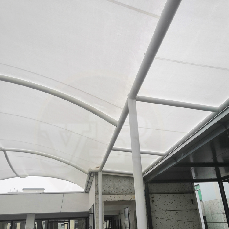 pvdf高透光商业街张拉膜结构屋面聚酯纤维pvc钢膜材建筑-阿里巴巴