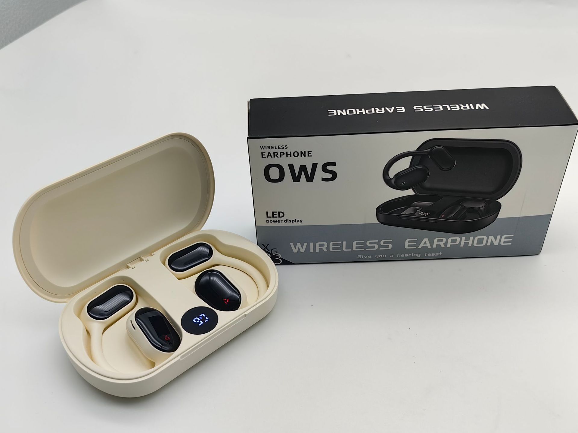 Air Conduction OWS Ear-Mounted Bluetooth Headset Non in-Ear Wireless Binaural Sports Bone Conduction Concept