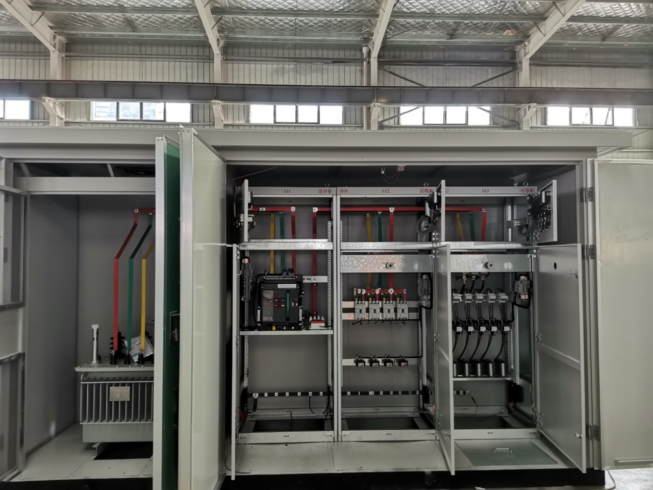 预装式箱变yb-12箱式变压器小区专用变复合板不锈钢箱