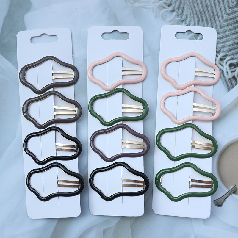 镂空云朵发夹女后脑勺碎发发卡前额刘海bb夹侧边边夹夹子头饰卡子