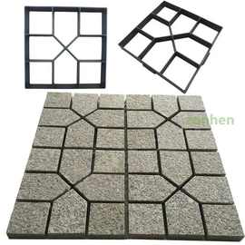 9%艺术压花地坪混凝土路面压印地坪模具彩色水泥印花地坪模具