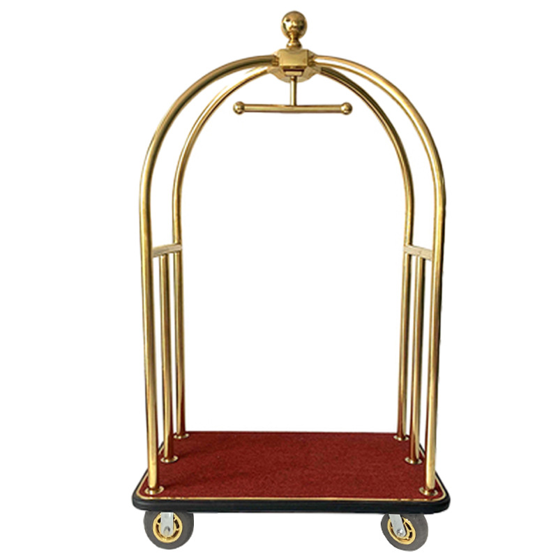 酒店大堂行李车手推车机场行李搬运车箱包车推车出口静音轮婚纱车