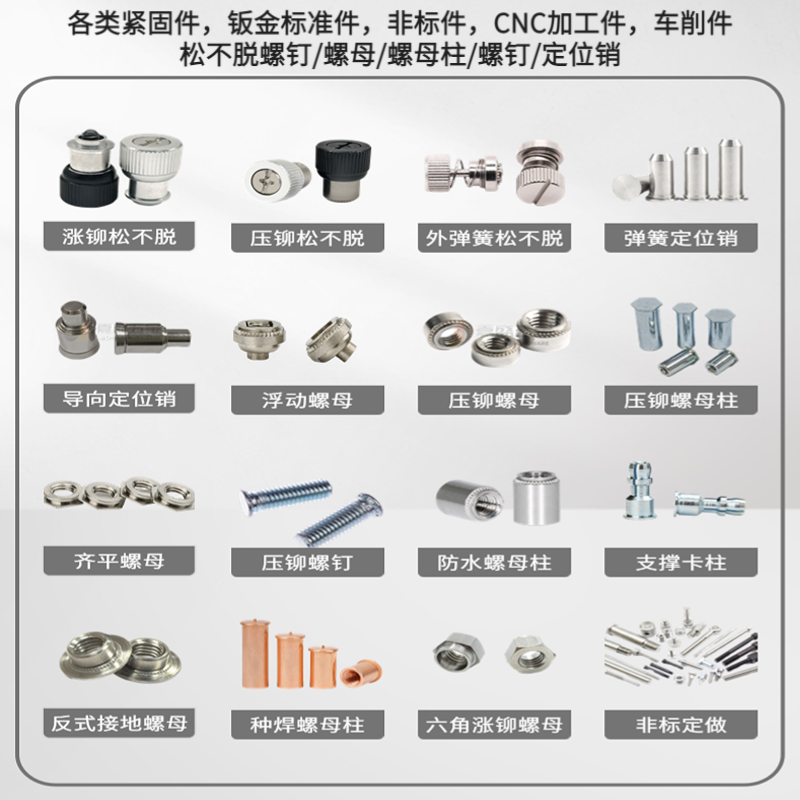 YK接地反式压铆螺母GN-M4M6M8-1不锈钢反压铆螺帽圆形反铆虹之玉