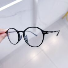 超轻TR90无感鼻托时尚多边形眼镜框架女近视可配度数大脸眼睛架男