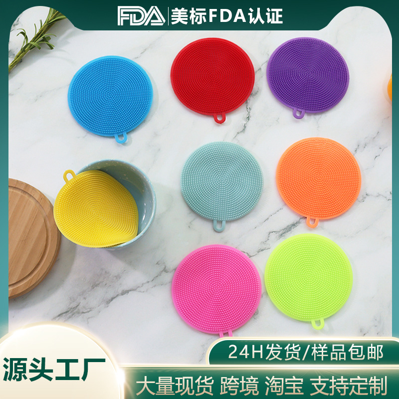 round dish brush dish brush kitchen cleaning brush rag fruit scouring pad color dish brush in stock wholesale