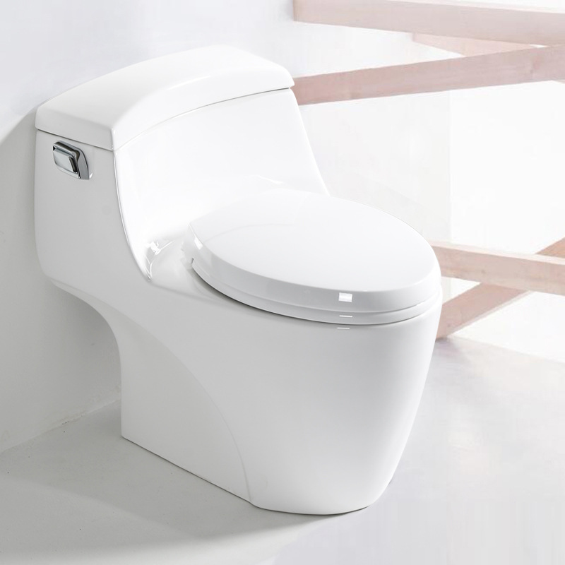 抽水马桶侧按坐便器卫生间普通家用坐厕陶瓷座便器静音节水