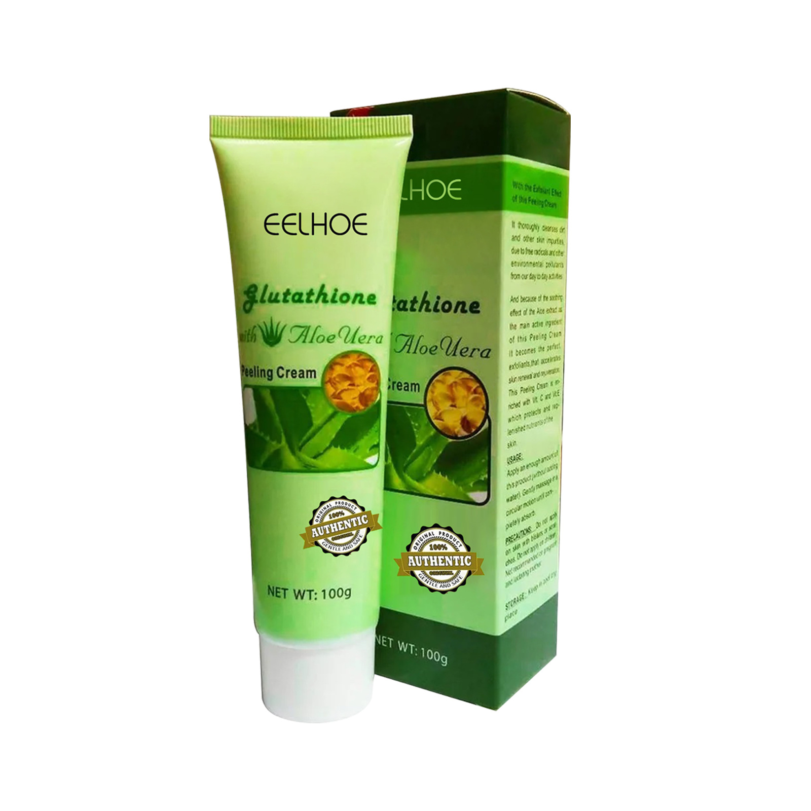 Eelhoe Aloe Repair Exfoliating Cream Mild Cleansing, Hydrating and Moisturizing Facial Skin Smooth Skin Repair Cream