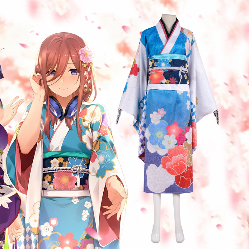 五等分的花嫁cos服和服中野三玖cosplay服装女现货包邮