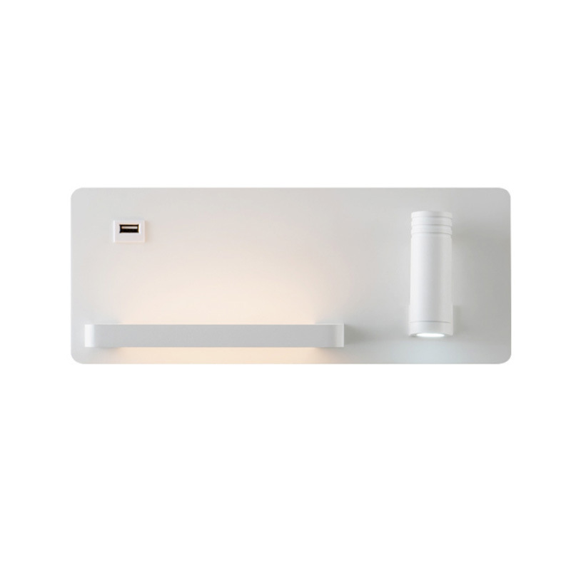 Nordic Creative Wall Lamp Modern Minimalist USB Charging Port Bedroom Living Room Bedside Lamp Study Reading Lamp Reading Lamp