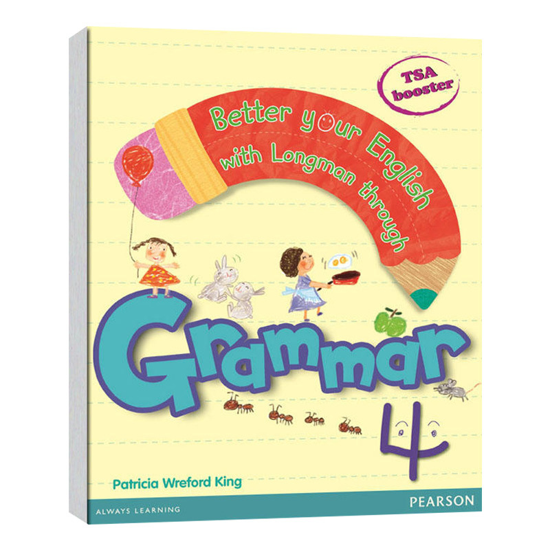 朗文小学教材英文语法提升第4级 英文原版 pearson grammar 4 培