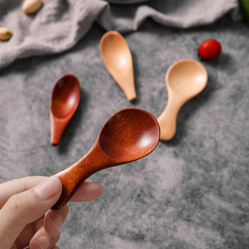 现货奶粉木勺 儿童冰淇淋勺奶昔勺小巧迷你木勺子厂直供