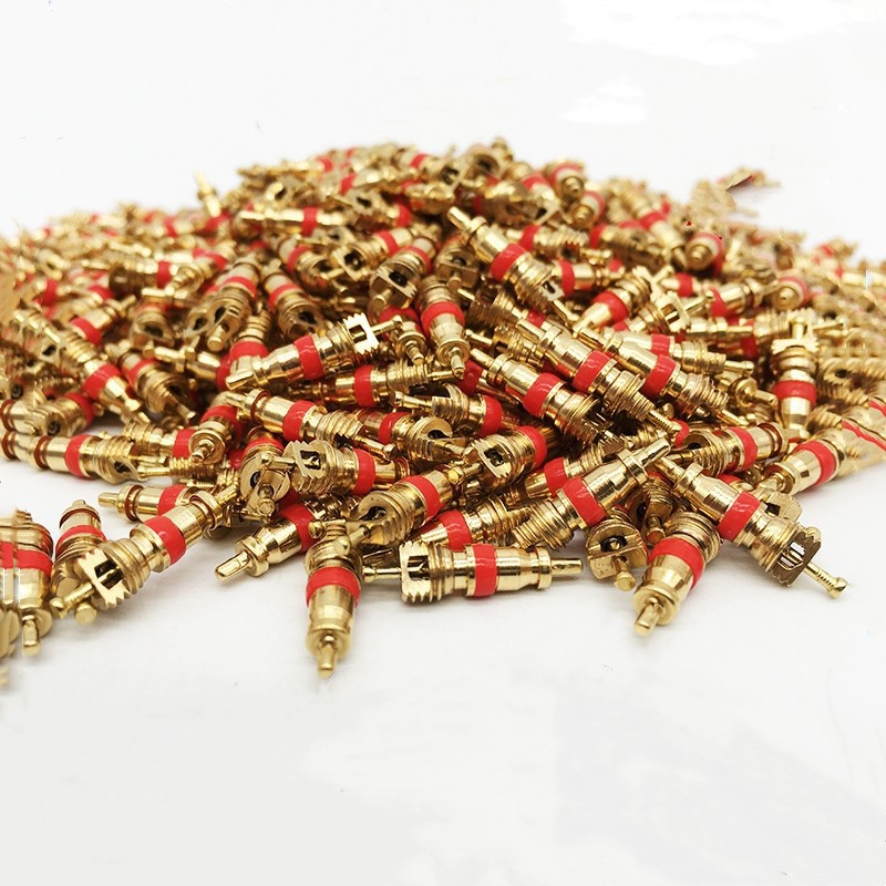 气针纯铜轮胎气门芯 汽车真空胎气门芯真空嘴气门芯气门针美式