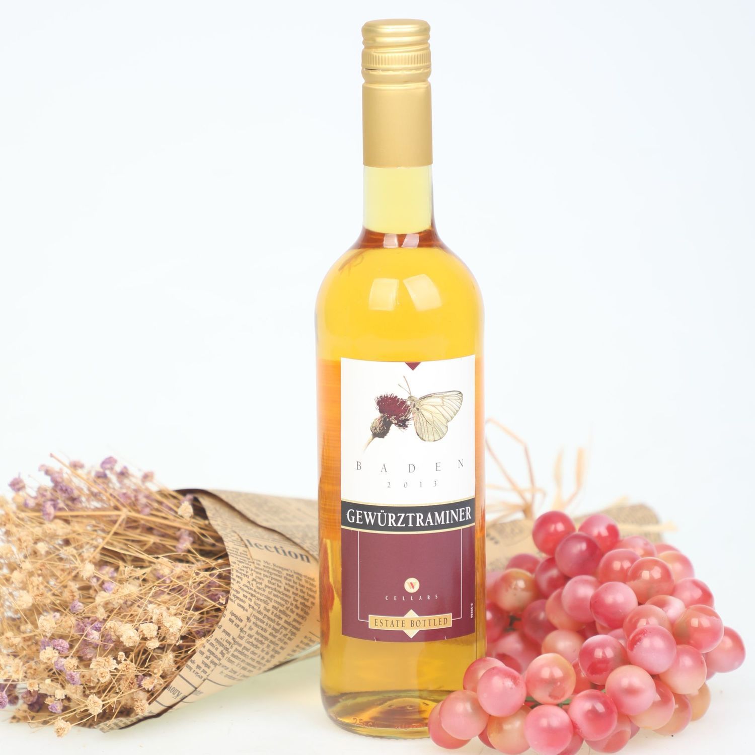 德国原装进口白葡萄酒睡前酒晚安酒灰皮诺干白750ml桃红葡萄酒