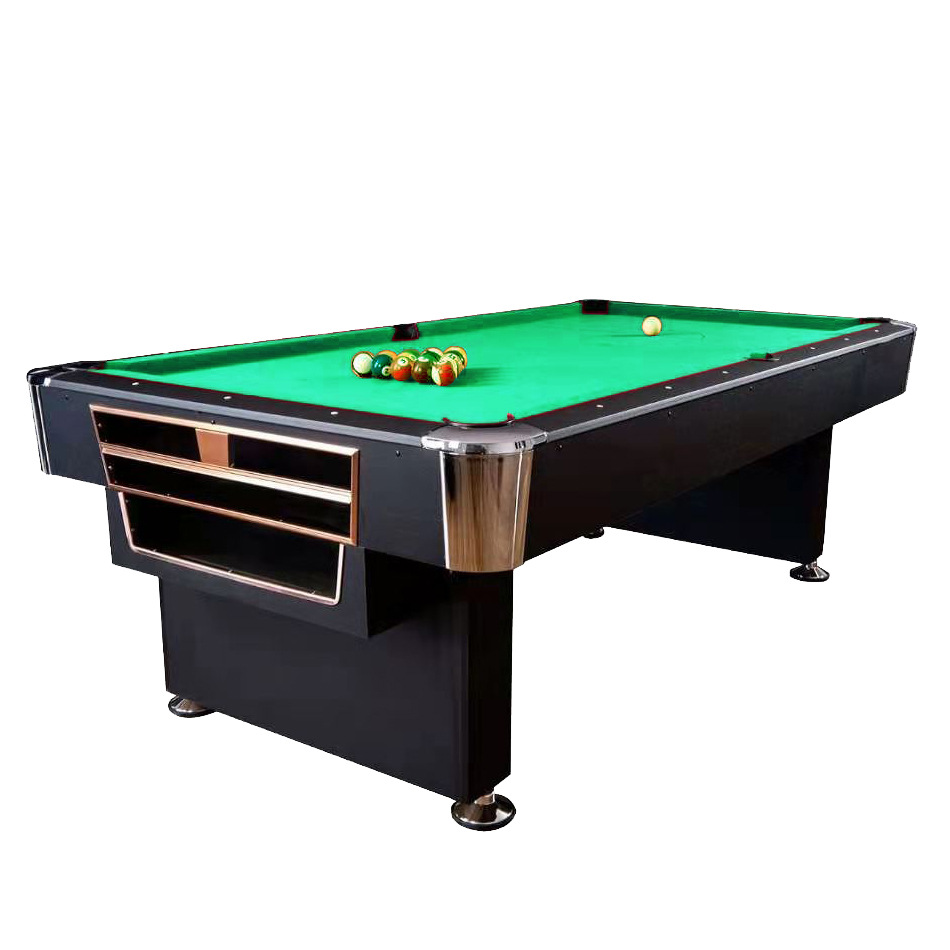 家用7-8-9大号台球桌 自动集球撞球台 美式黑八桌球台 pool table