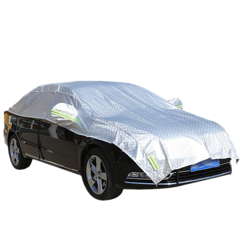 汽车遮阳罩半罩车衣全车隔热罩防霜雪罩加厚汽车清凉罩遮阳伞