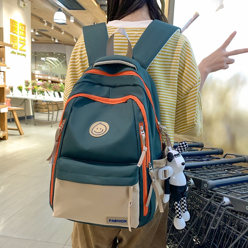 Schoolbag Female Ins Style Cute Korean High School Student Junior High School Student Primary School Student Three to Grade Five, Grade Six Backpack Backpack