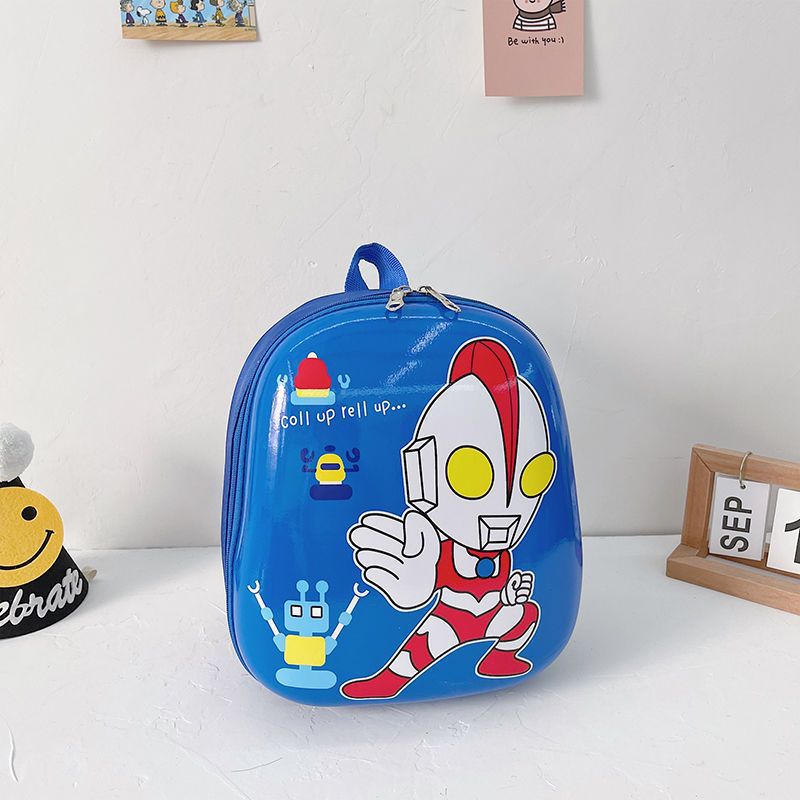 New Hard Case 2-5 Years Old Ultraman Children's Schoolbag Kindergarten Small Class Baby Boy and Girl Cartoon Backpack