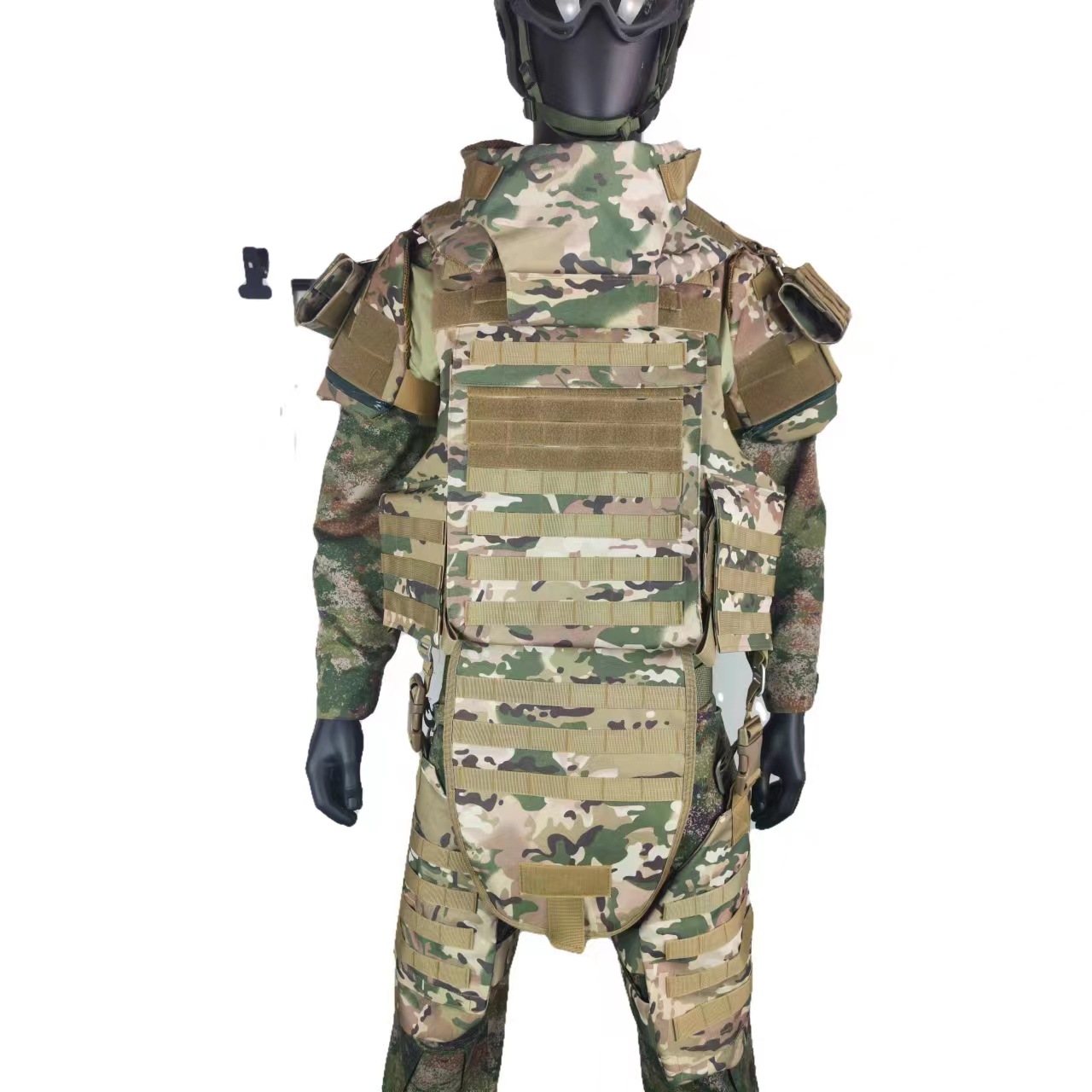 戎马战术背心重型护甲cs迷彩装备全身防护马甲防弹衣护膝全防服