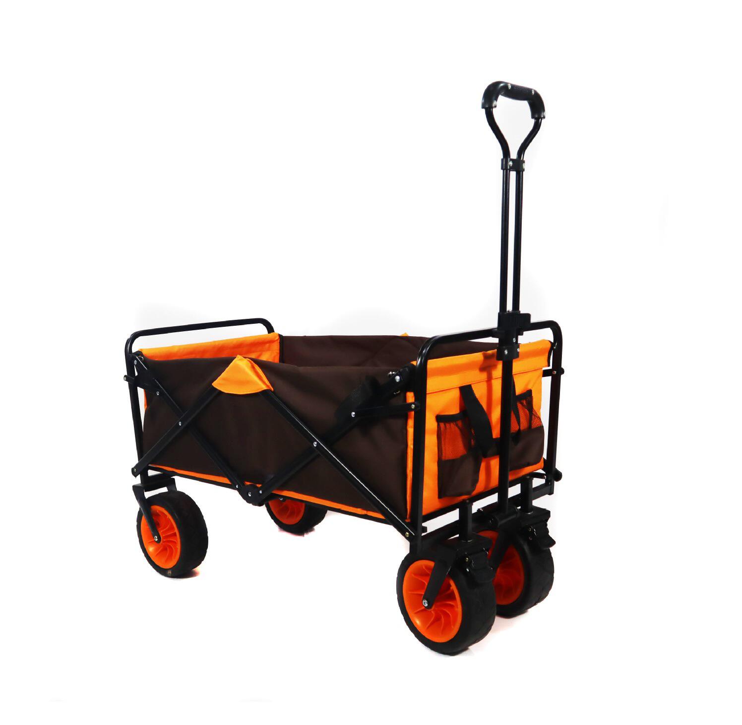 定制户外营地车推车露营野餐拉车多功能手推车拉货购物折叠车