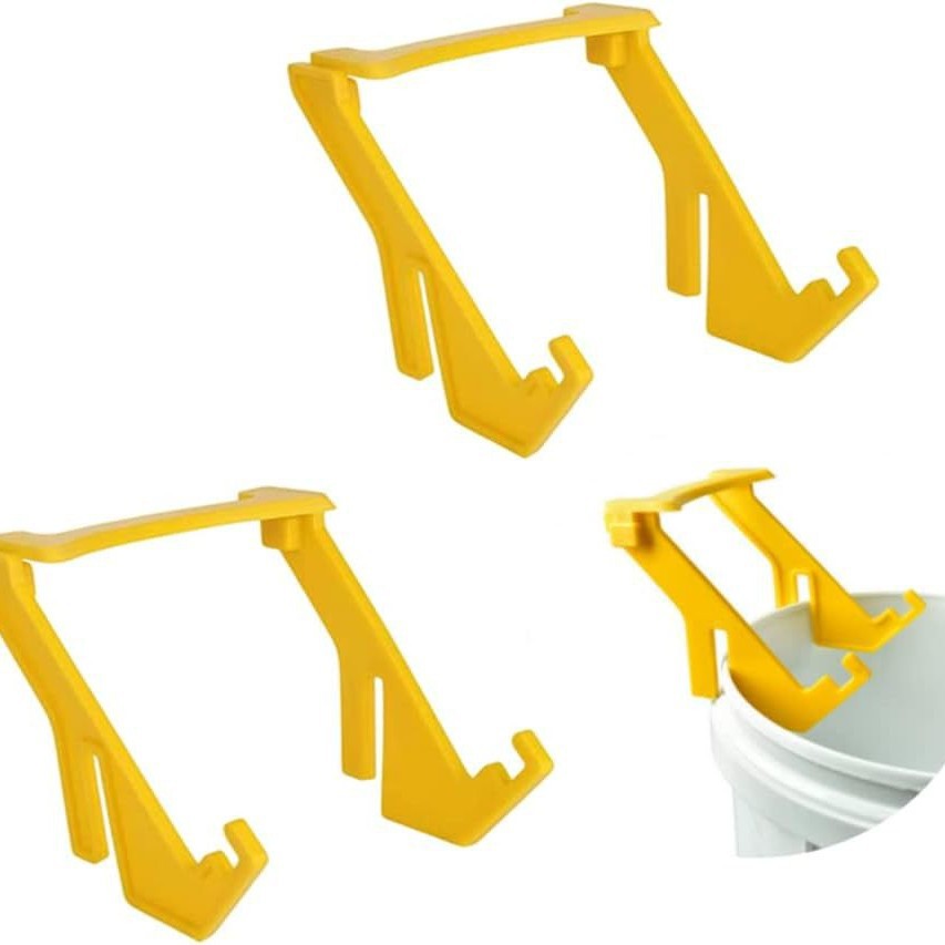 黄色塑料蜜蜂蜂蜜桶架框架握把支架养蜂工具蜂取蜜机蜂蜜桶搁架