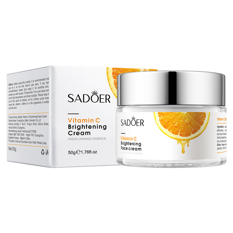 For Export Sadoer Vitamin C Whitening Skin Cream Freshing and Moistrurizing Not Oily Natural Core Cream Skin Care Products