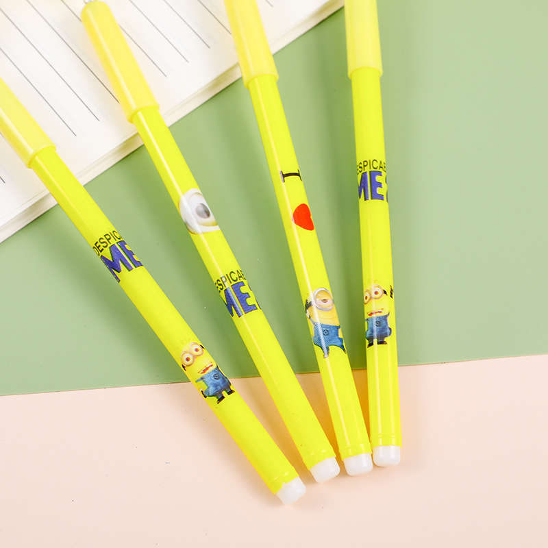 Creative Big Eye Yellow Baby Spring Gel Pen Cartoon Gel Ink Pen Cute Student Exam Black Gel Pen Wholesale