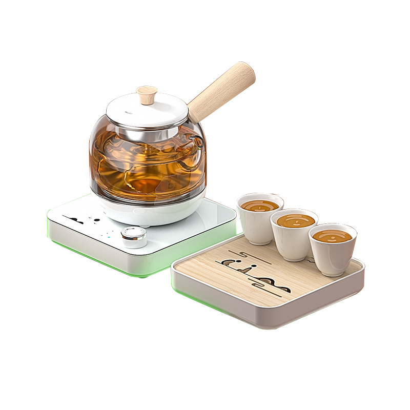 [Activity Gift] Tea Maker Set Heat-Resistant Health Glass Tea-Boiling Stove Steam Tea Making Pot Heating Household