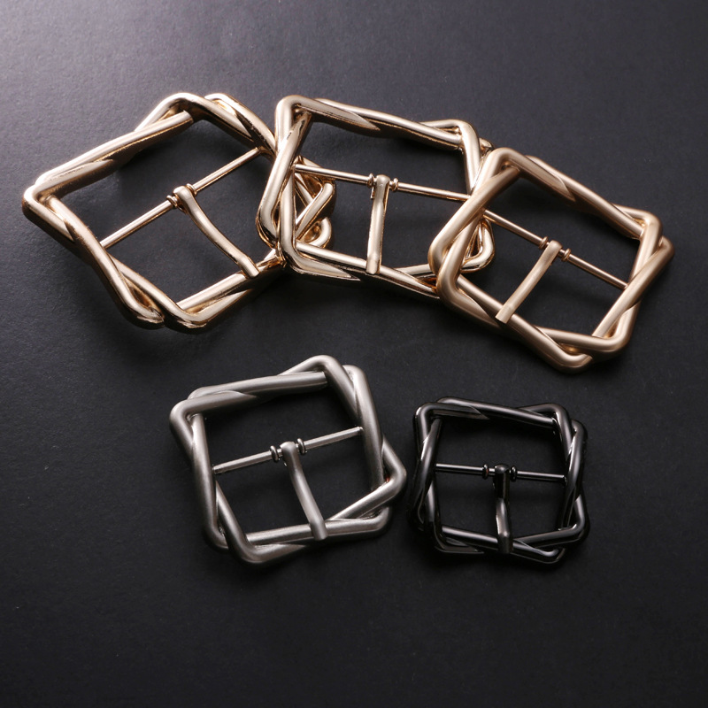创意多边形纽扣 五金日字扣 腰带调节扣 男装羽绒服皮带扣