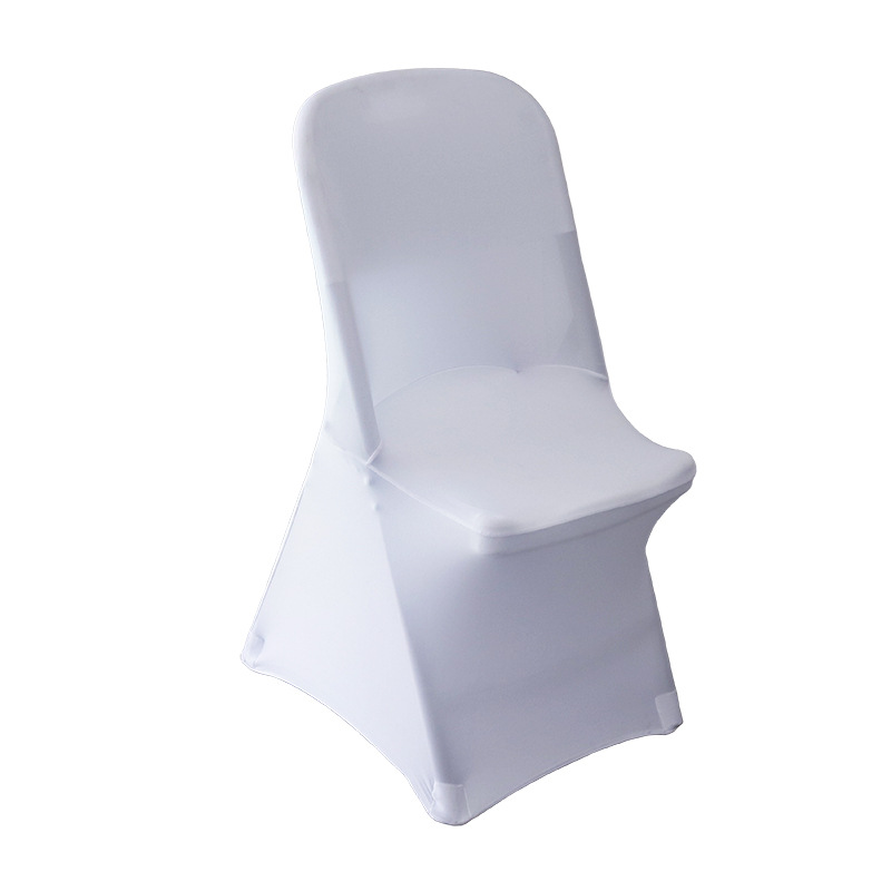 Wholesale Simple Modern Nordic Hotel Office Meeting Wedding Banquet Chair Cover Solid Color Folding Stretch Chair Cover