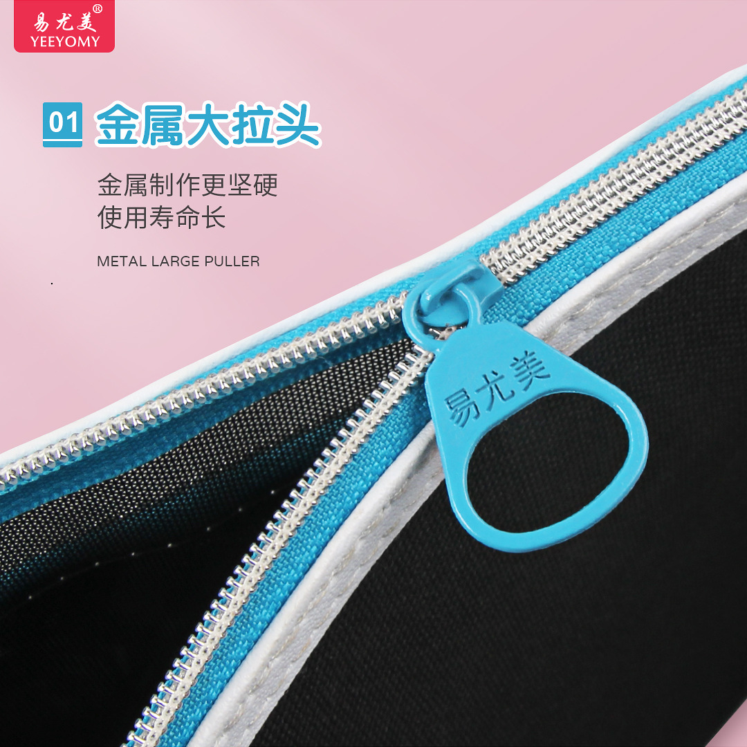 A4 Nylon Mesh File Bag Multi-Functional Large Capacity Transparent Zipper Bag Student Subject Bag Tutorial Information Bag