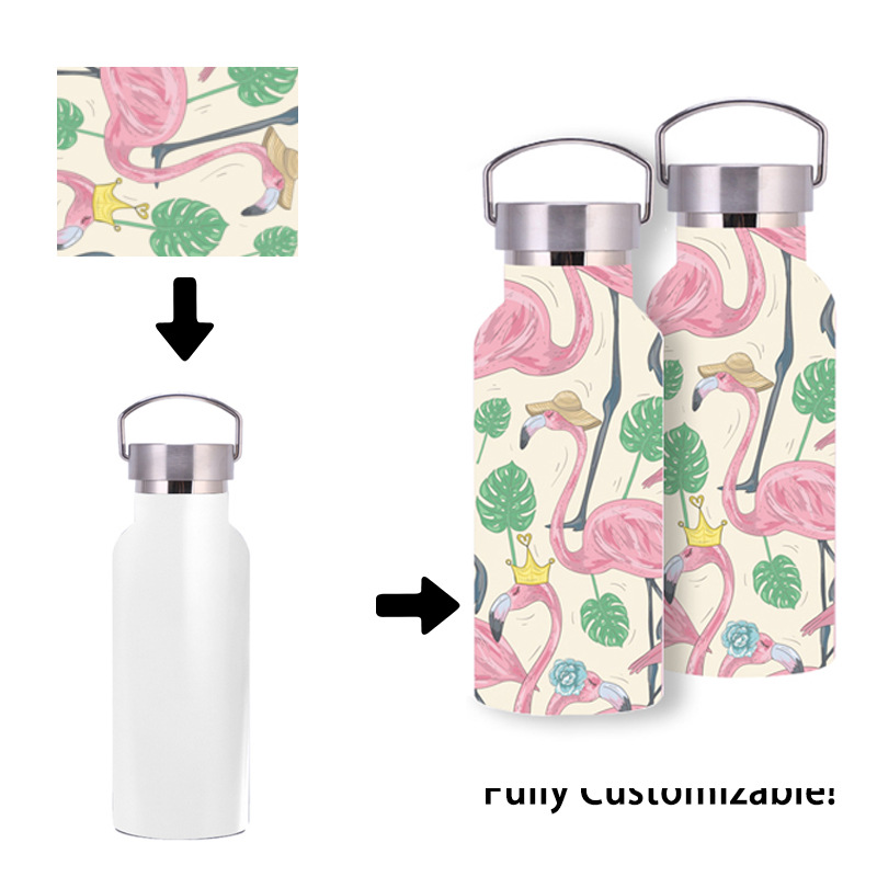 Customizable Logo Multi-Capacity Spray Paint/Powder Coated Mikenda Double-Layer Stainless Steel Water Bottle Insulation