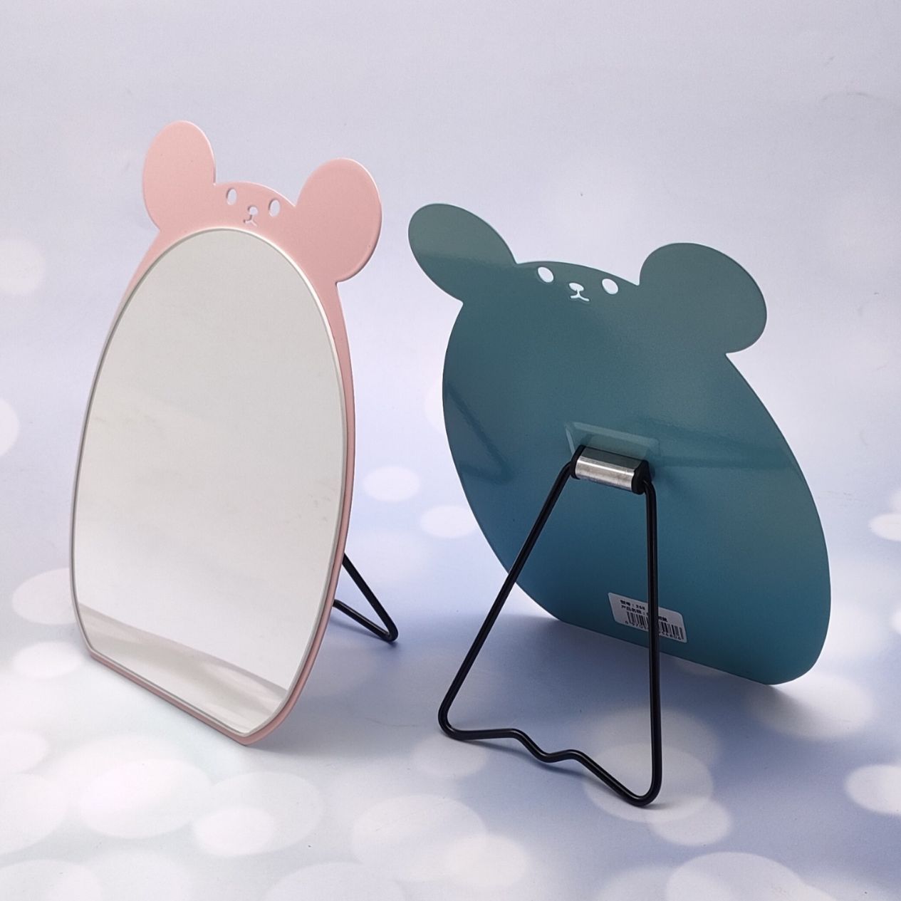 New Ultra-Thin Cartoon Shape Iron Table Mirror Home Daily Use Girl Cute Table Ornaments Hanging Hd Cosmetic Mirror