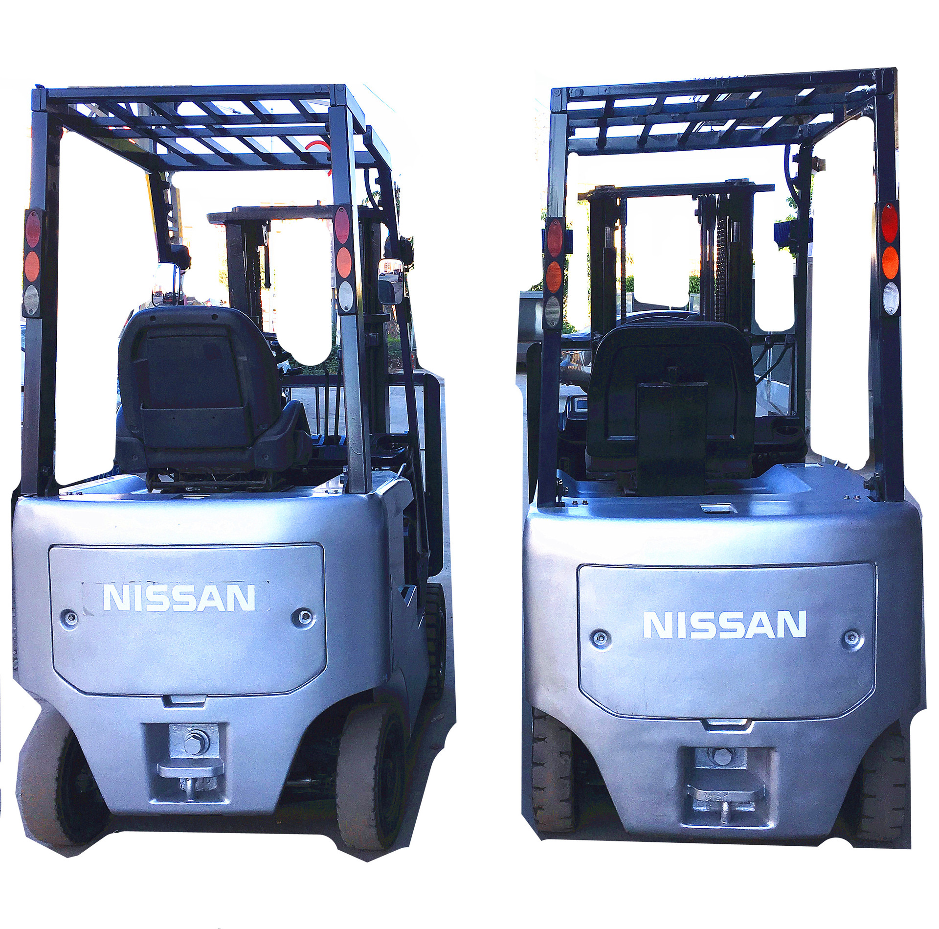 5吨nissan电动叉车 两节标准门架升高3米带左右侧移器 叉车