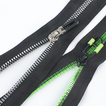 5号树脂胶牙拉链 特殊牙型开尾拉链 羽绒服拉链 冲锋衣拉链