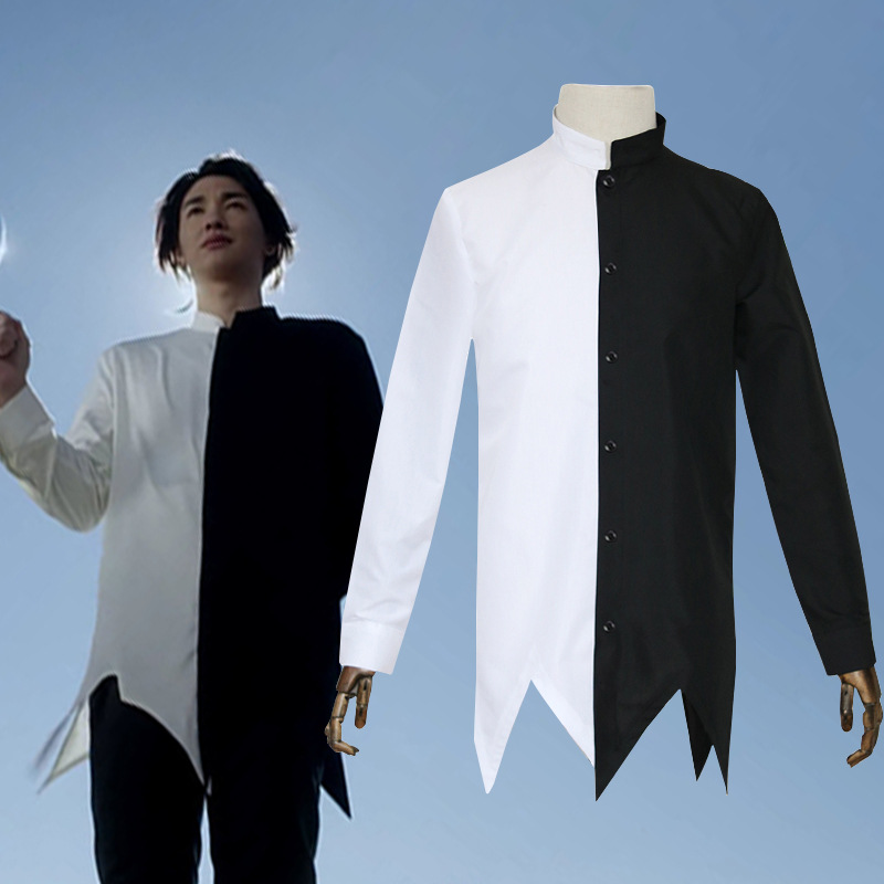 佳荣托雷基亚衬衣人间体衣服同款衬衫黑白cosplay雾崎上衣现货