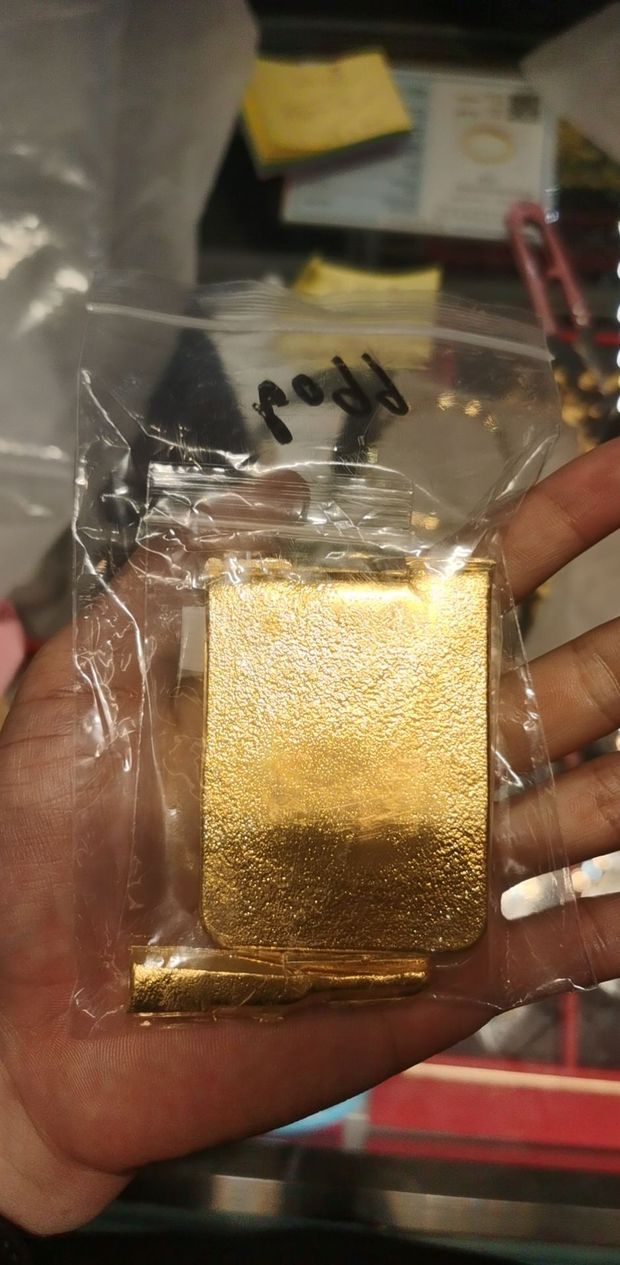 投资黄金条金砖镶嵌足金9999足金正品金色足金硬金支持复检回收