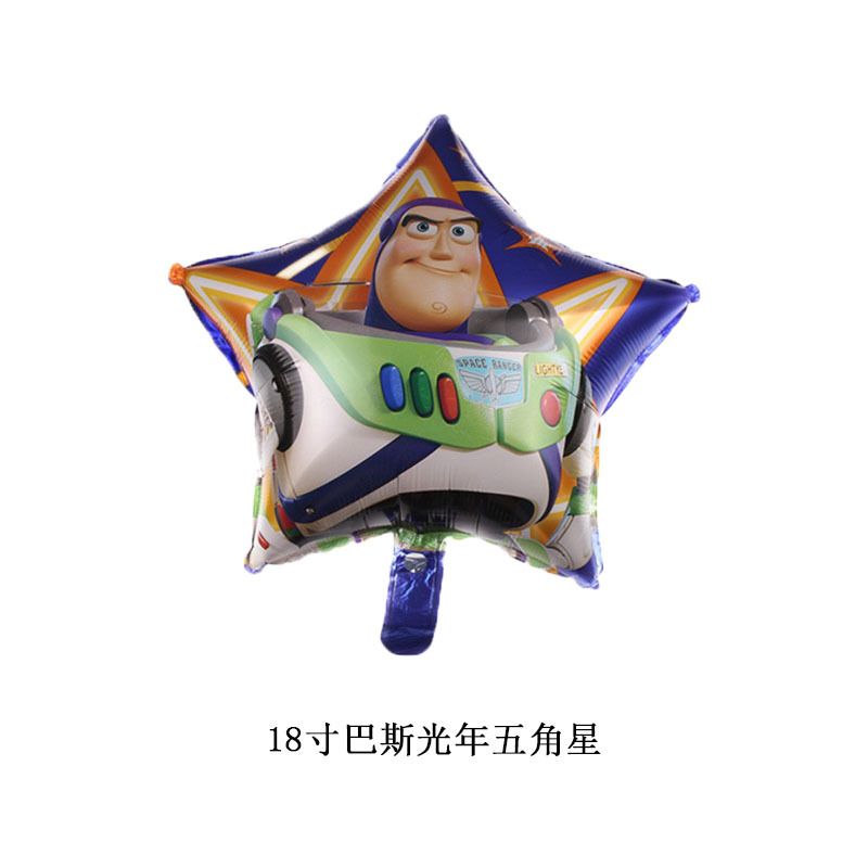 Toy Story Children Cartoon Hoody Sheriff Birthday Party Decoration Basguang Year Aluminum Film Balloon Arrangement Articles