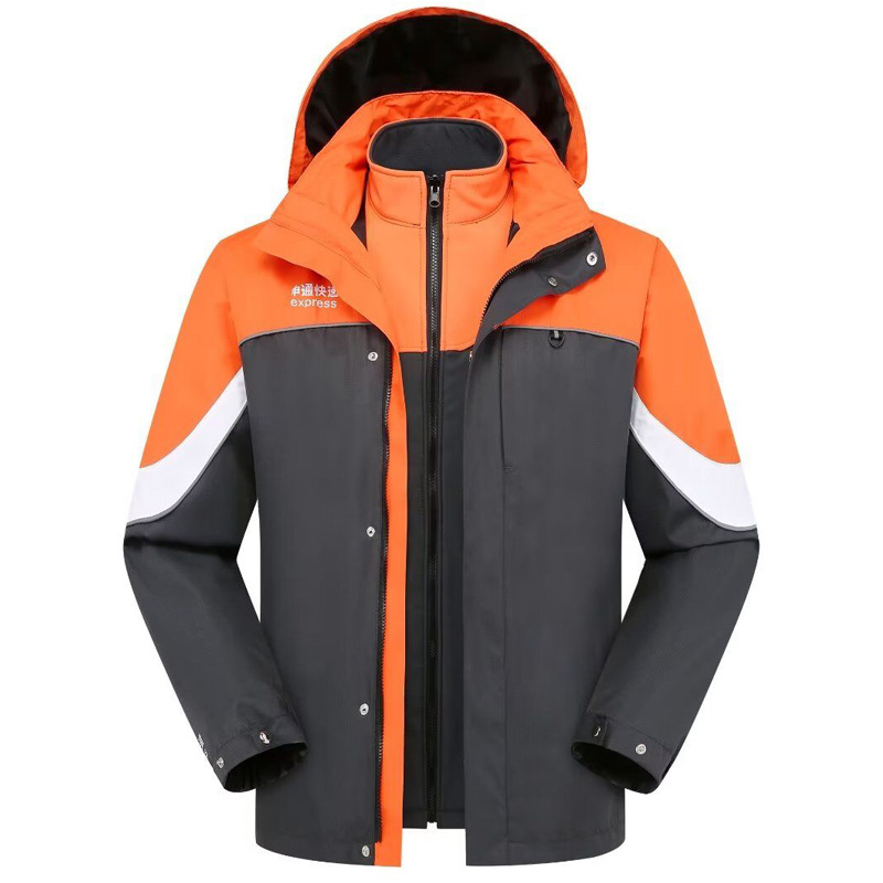 STO Express Shell Jacket Workwear Autumn Winter Coat Winter Fleece Lining Three-in-One Detachable Two-Piece Workwear