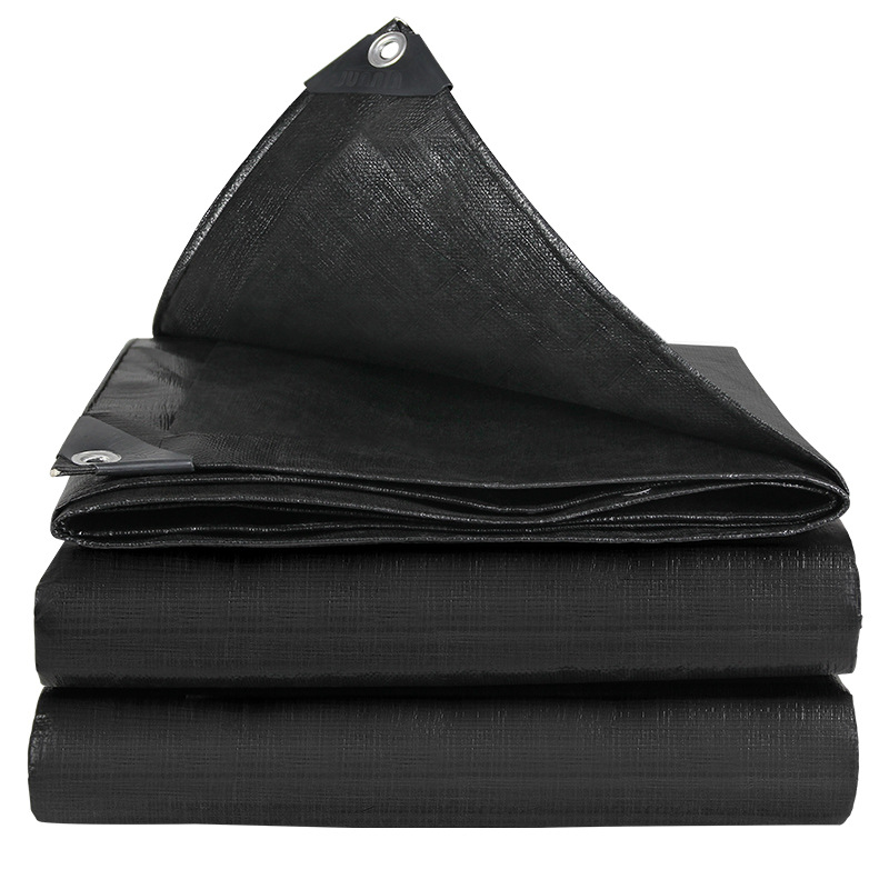 黑色遮阳布篷布加厚防雨布防水防晒遮光隔热庭院种植塑料户外油布