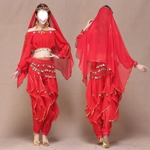 肚皮舞舞蹈服装长袖表演套装新款成人女埃及舞蹈练习演出服装代发