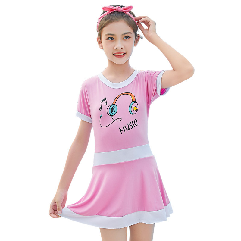 儿童泳衣女童裙式连体分体游泳衣泳装女夏3-12岁女孩小中大童