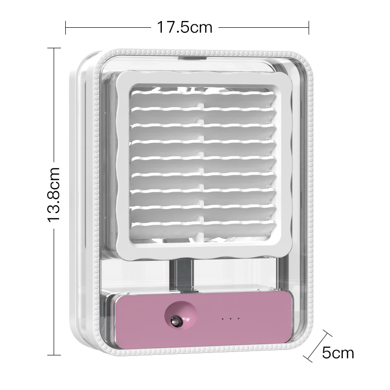 New Spray Little Fan Usb Small Portable Student Dormitory Electric Fan Office Desk Surface Panel Water Replenishing Device