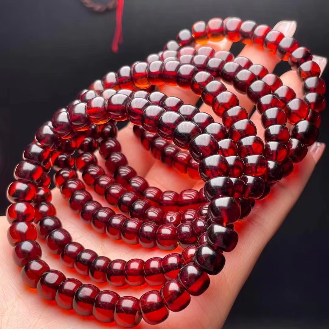 厂家直销天然净水血珀老型手链 全品无瑕 时尚手串 直播间福利款