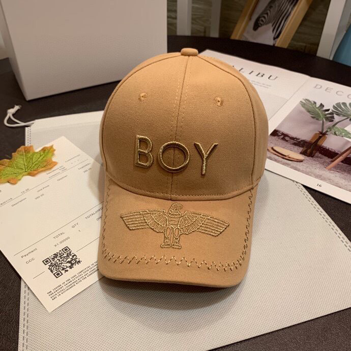 boy老鹰字母立体刺绣棒球帽鸭舌帽休闲运动男女款帽子可调节户外