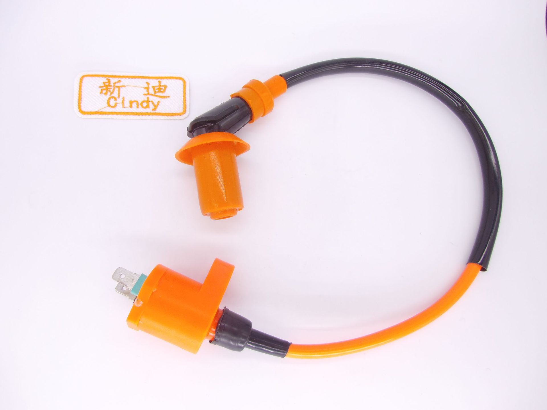 摩托车点火线圈 高压包 橙色 橘色 橘黄色 gy6 改装高压包