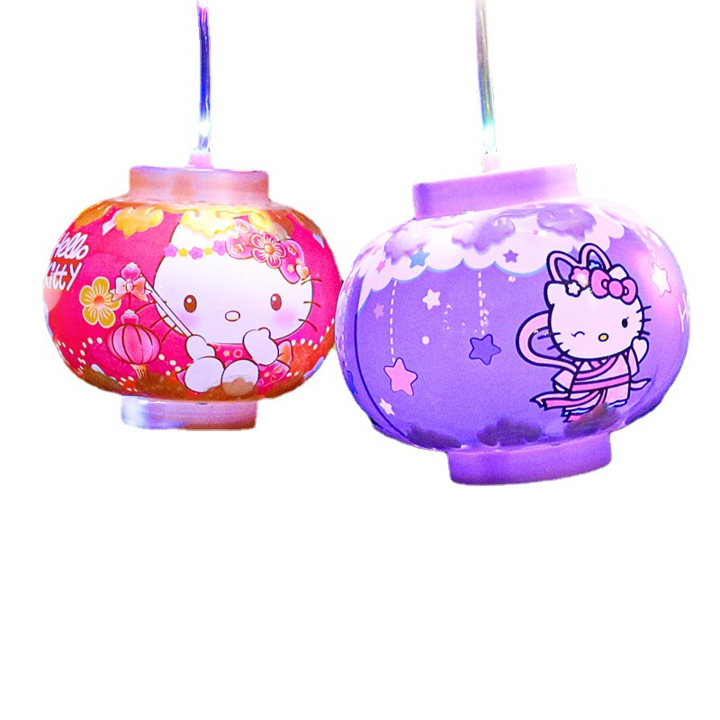 2023 Yuanxiao New K Cat Portable Lantern New Year's New Year's Day Night Market Luminous Lantern Girl Gift Toy