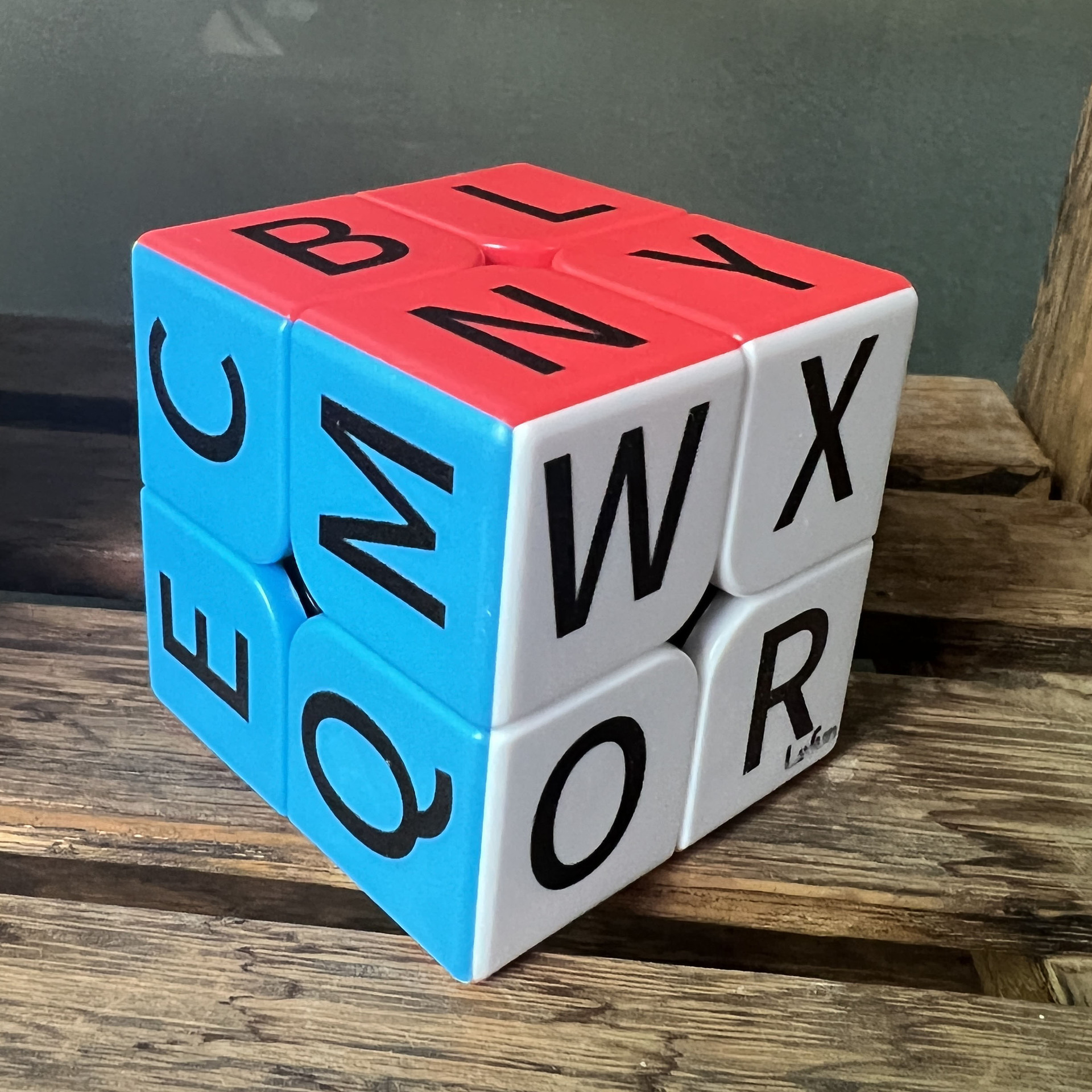 lefun二阶魔方彳亍码盲人2阶盲拧训练uv打印收藏摆件