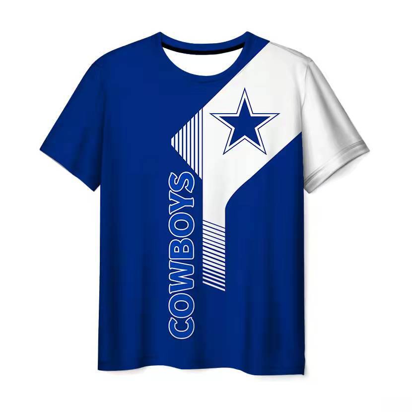 2022 New Cross-Border European and American Independent Station Amazon Champion Nfl Football Team Men's Sports Short-Sleeved T-shirt