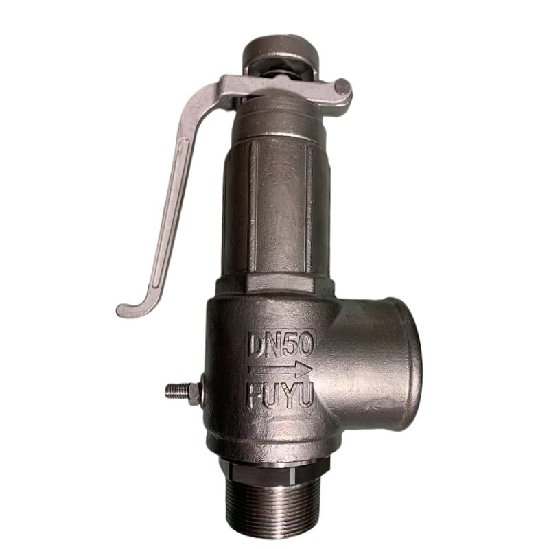 浙江富羽安全阀a28w-16p 不锈钢丝扣弹簧全启式蒸汽储气罐安全阀